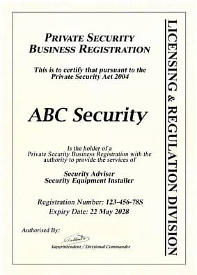 Dummy Security Installer Certificate