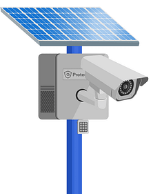 4G Construction Camera with Solar Panels
